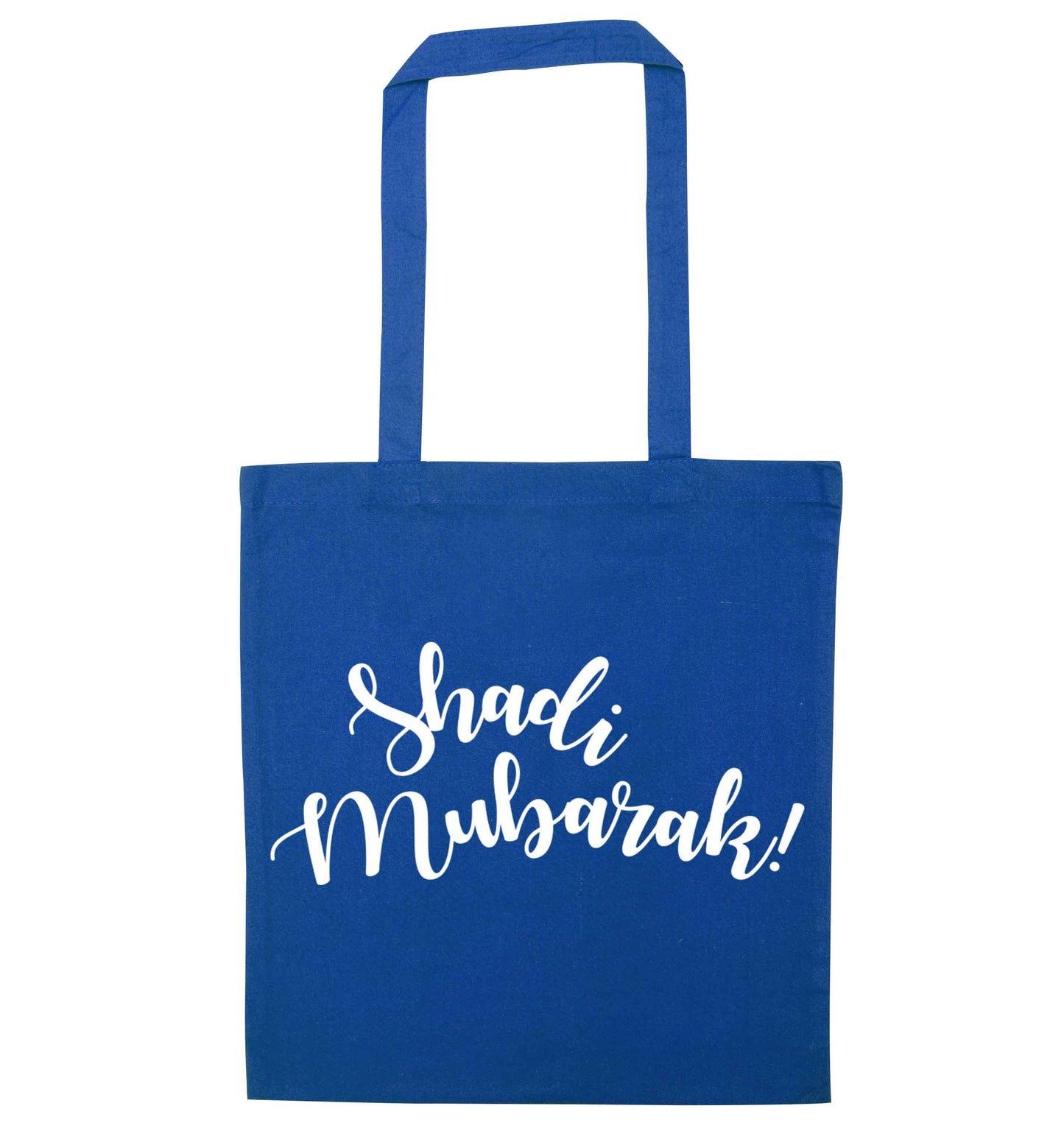 Shadi mubarak blue tote bag