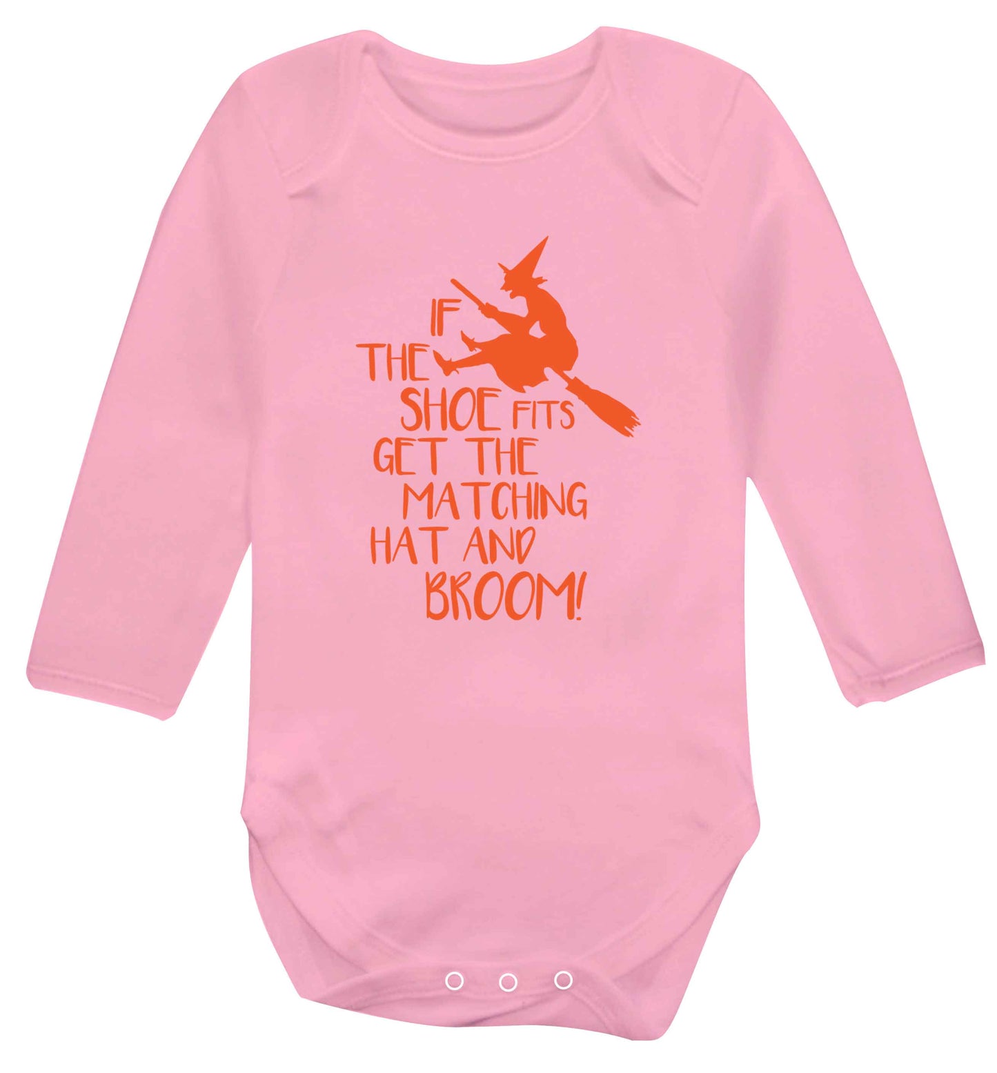 If the shoe fits get the matching hat and broom Baby Vest long sleeved pale pink 6-12 months