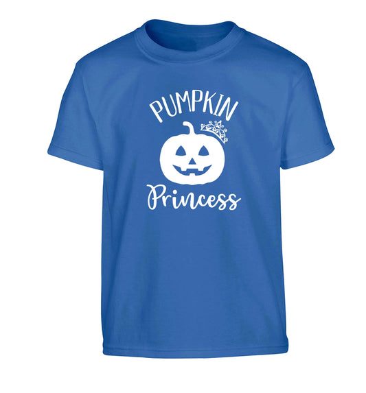 Happiness Pumpkin Spice Children's blue Tshirt 12-13 Years