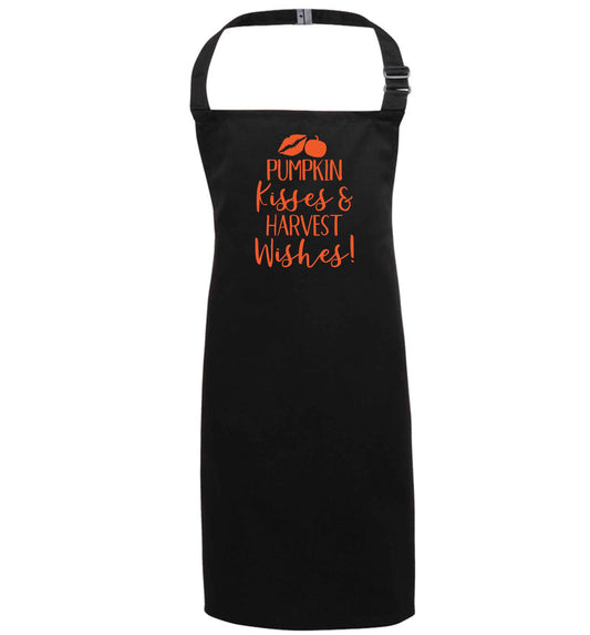 Pumpkin Kisses Harvest black apron 7-10 years