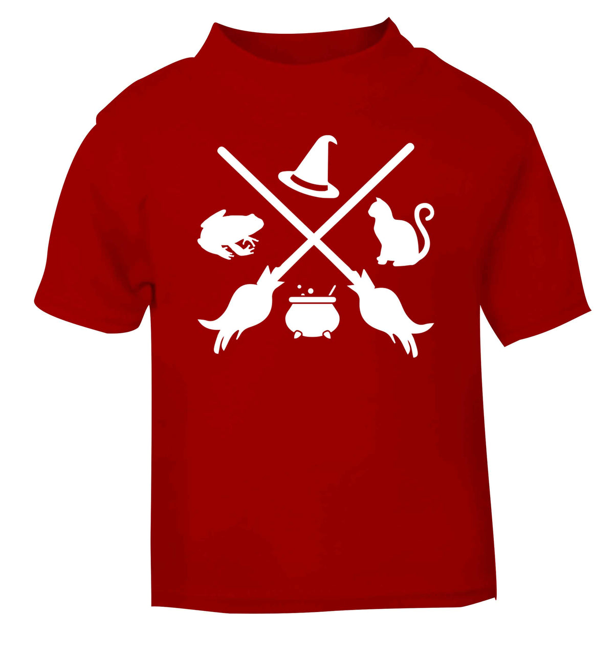 Witch symbol red baby toddler Tshirt 2 Years