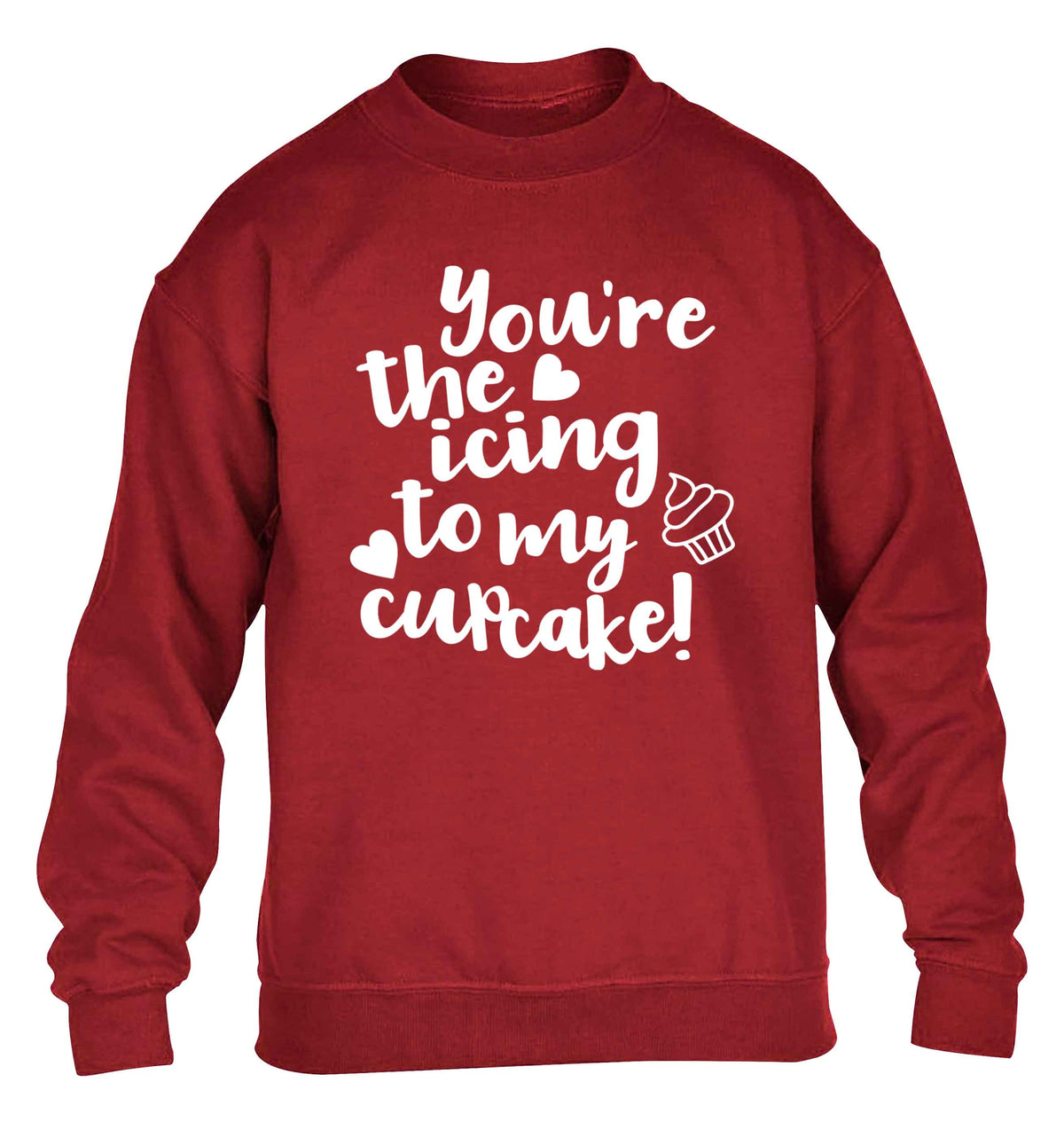 You're the icing to my cupcake children's grey sweater 12-13 Years