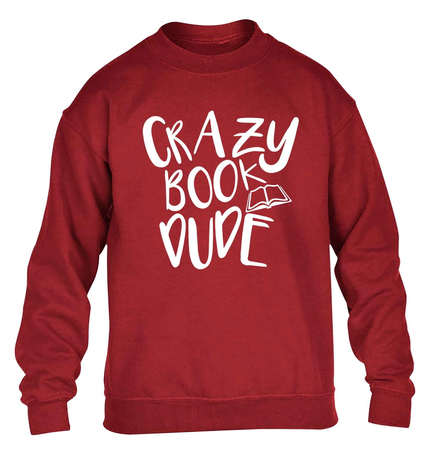 Crazy book dude children's grey sweater 12-13 Years