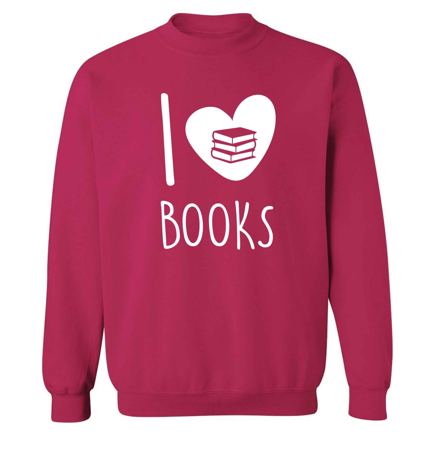 I love books Adult's unisex pink Sweater 2XL