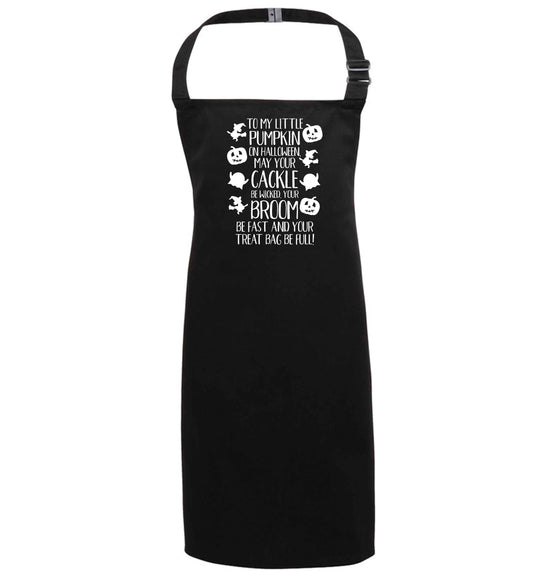 To my Little Pumpkin black apron 7-10 years