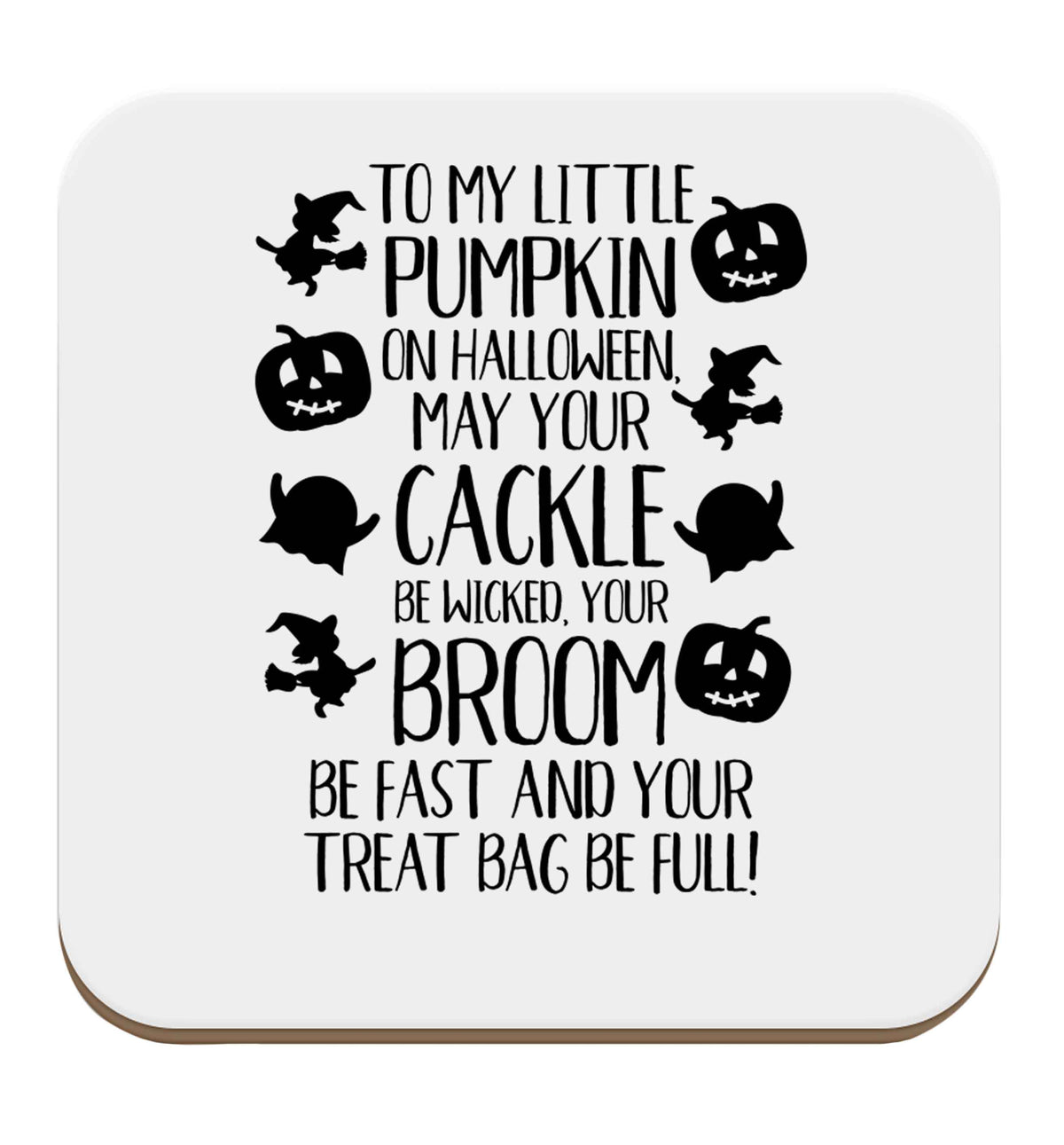 To my Little Pumpkin set of four coasters