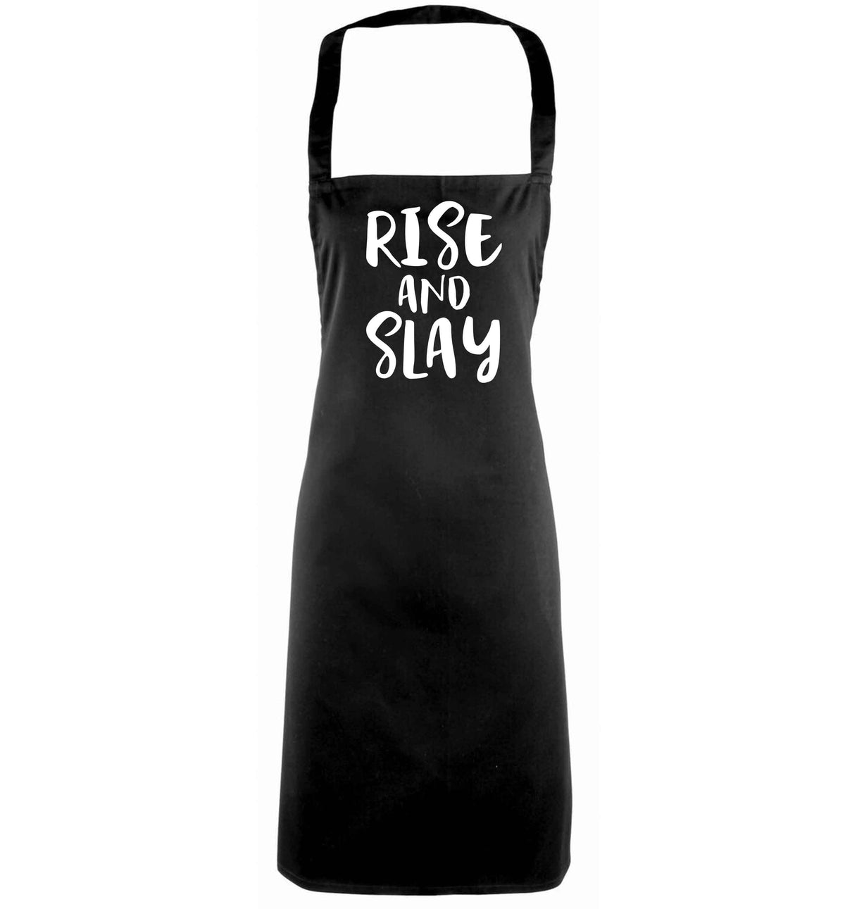 Rise and slay black apron