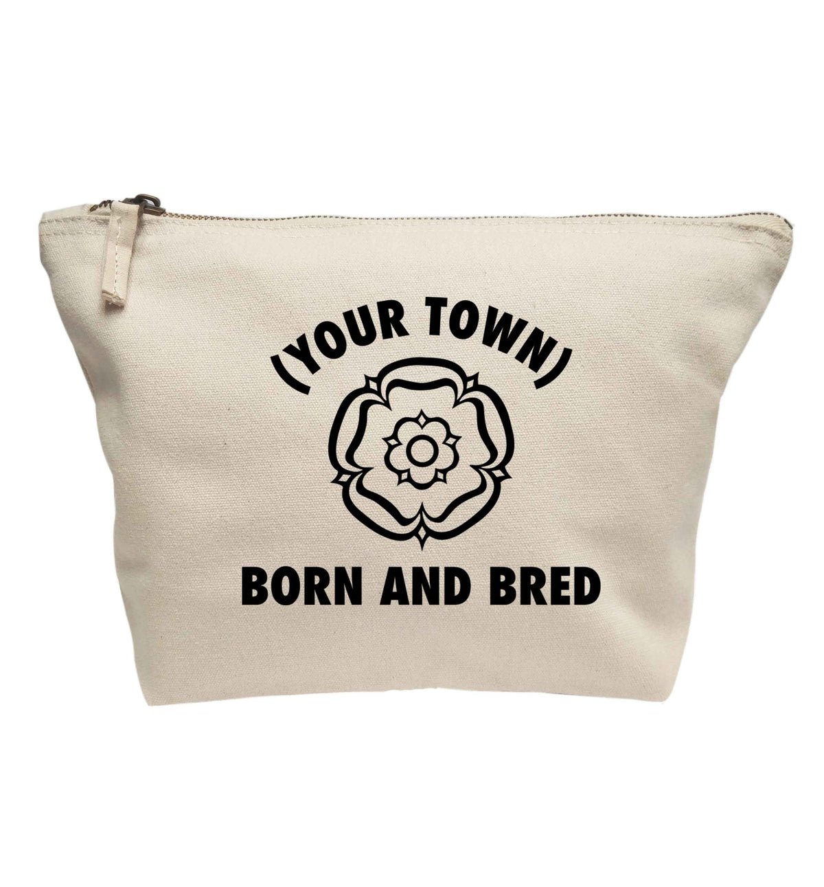 Personalised born and bred | makeup / wash bag