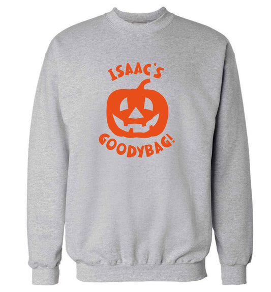Pumpkin on Way adult's unisex grey sweater 2XL