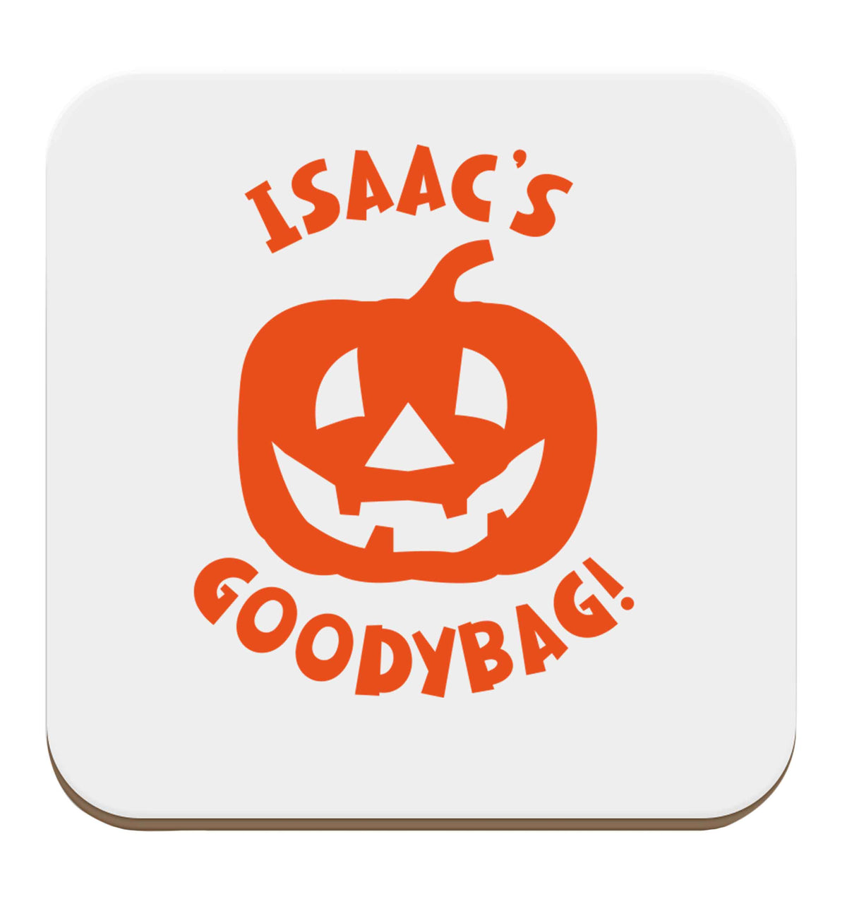 Pumpkin on Way set of four coasters
