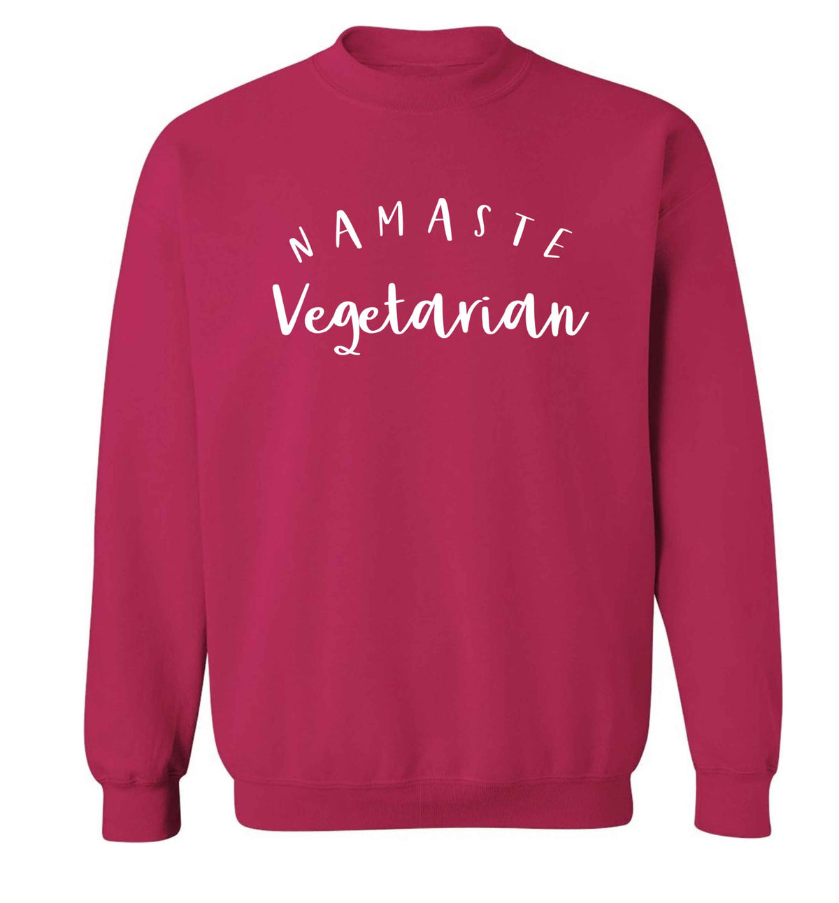 Namaste vegetarian Adult's unisex pink Sweater 2XL