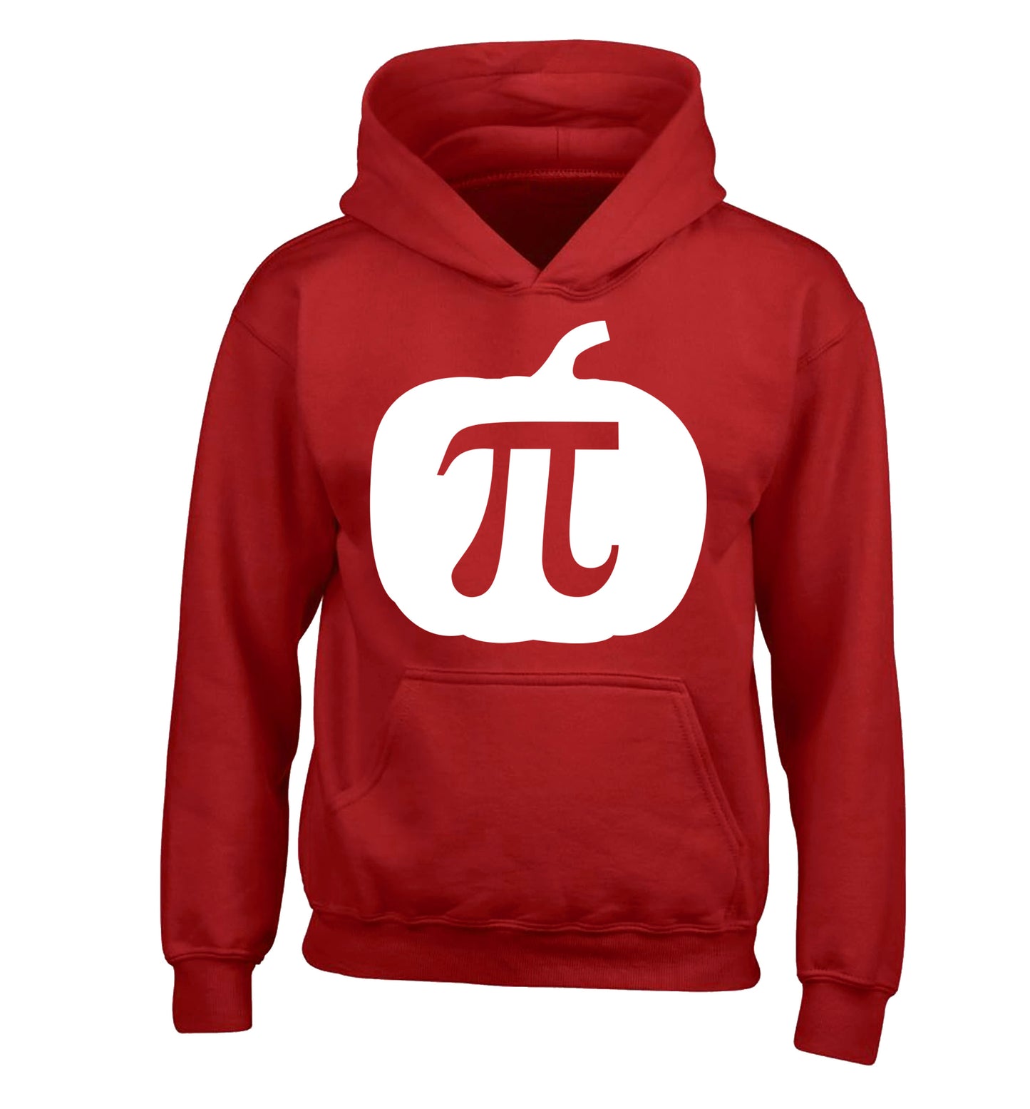 Pumpkin Pi children's red hoodie 12-13 Years