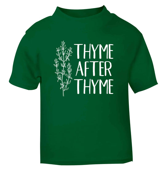 Thyme after thyme green Baby Toddler Tshirt 2 Years