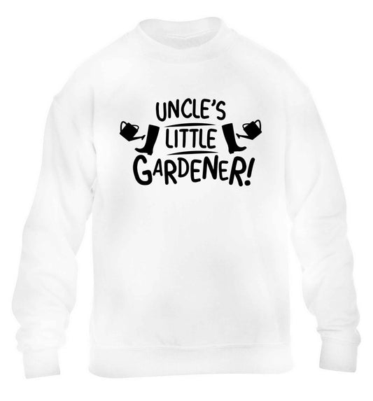 Uncle's little gardener children's white sweater 12-13 Years