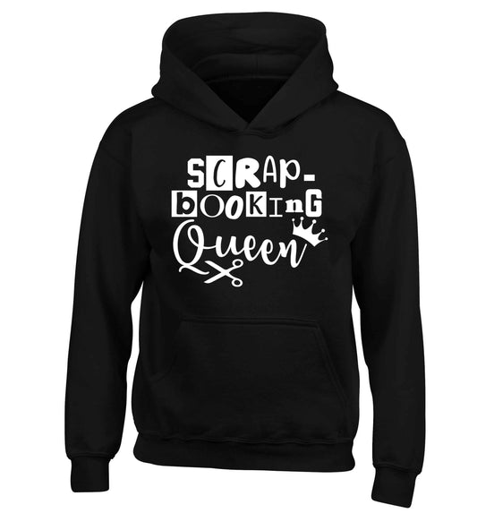 Scrapbooking Queen children's black hoodie 12-13 Years