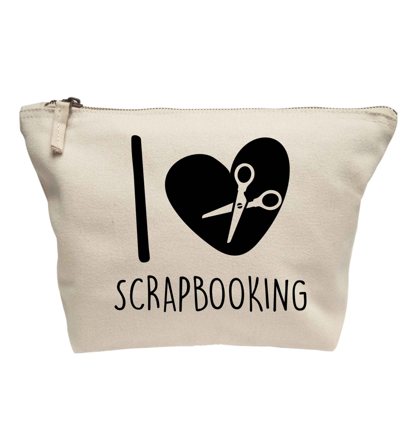 I love scrapbooking | makeup / wash bag
