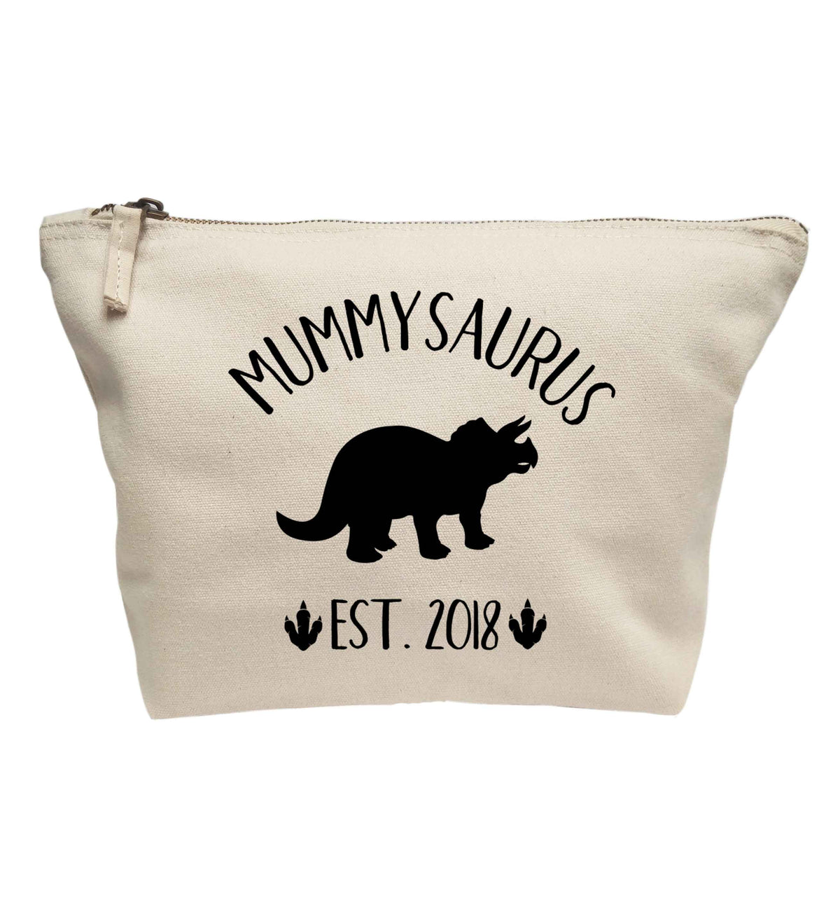 Personalised mummysaurus date | Makeup / wash bag