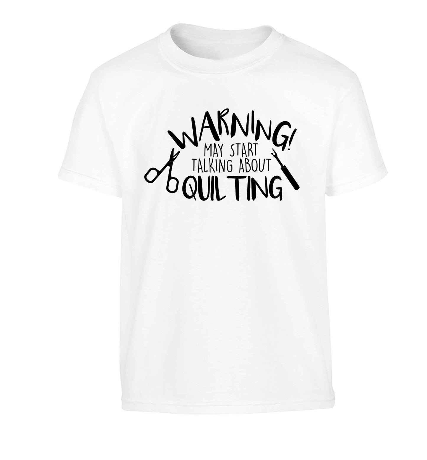 I quilt what's your superpower? Children's white Tshirt 12-13 Years