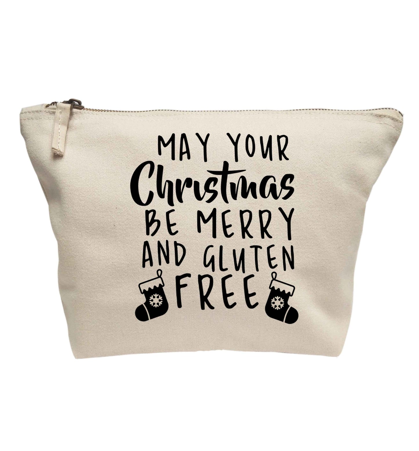 May your Christmas be merry and gluten free | makeup / wash bag