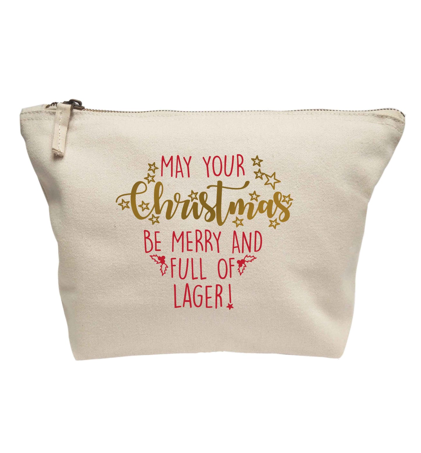 May your Christmas be merry and full of lager | makeup / wash bag