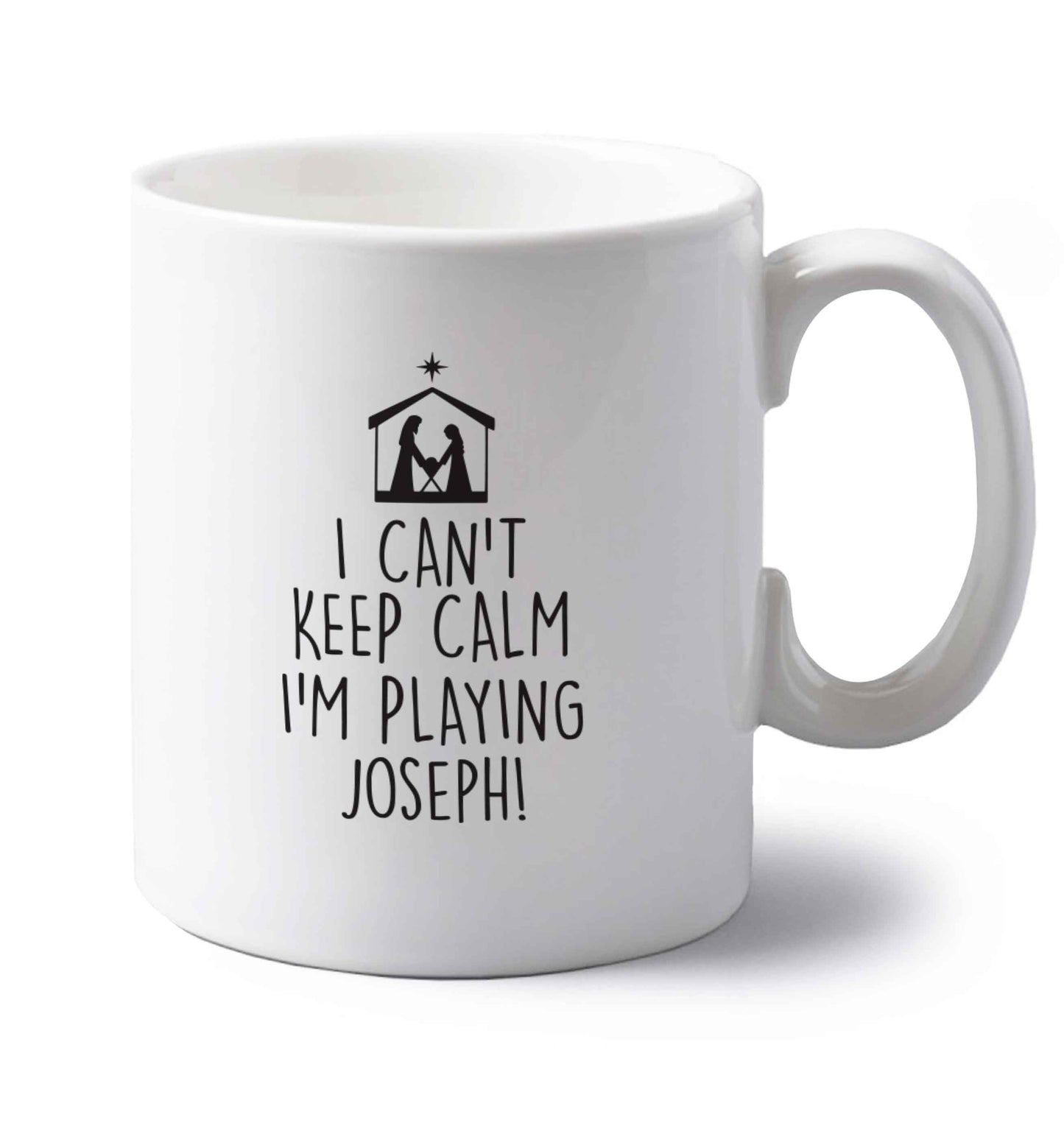 I can't keep calm I'm playing Joseph left handed white ceramic mug