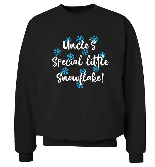 Uncle's special little snowflake Adult's unisex black Sweater 2XL