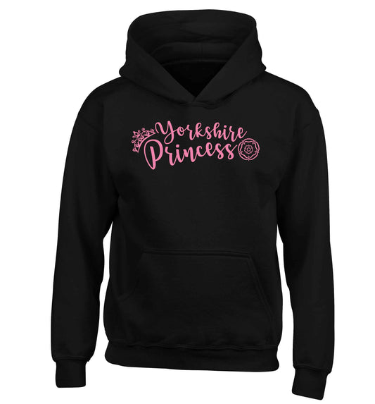 Yorkshire Princess children's black hoodie 12-13 Years