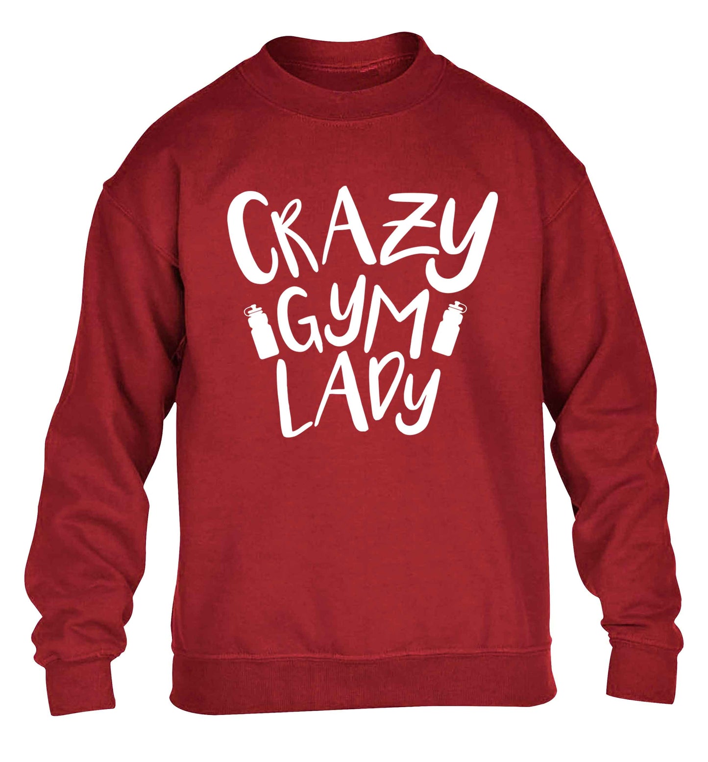 Crazy gym lady children's grey sweater 12-13 Years
