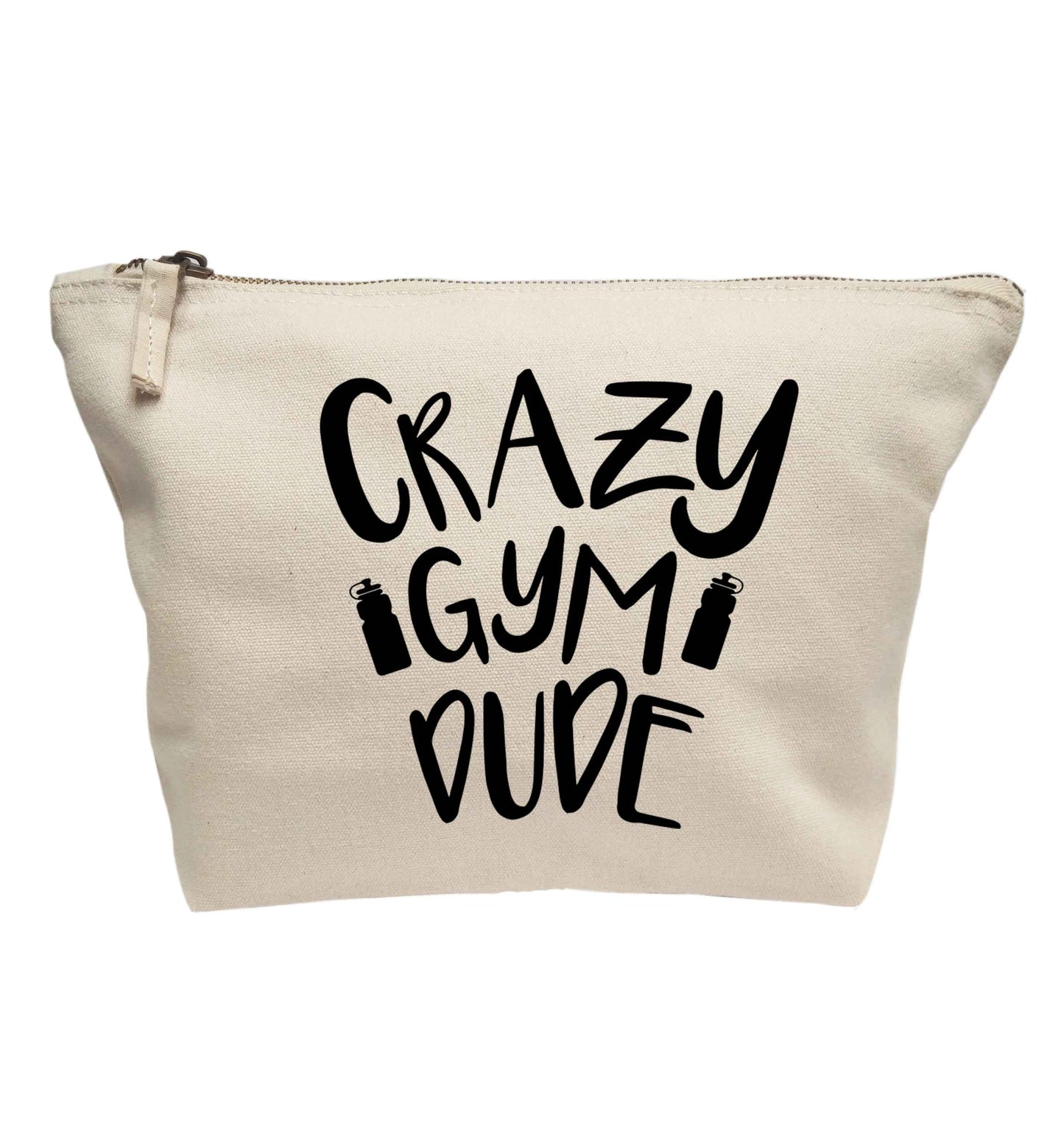 Crazy gym dude | makeup / wash bag