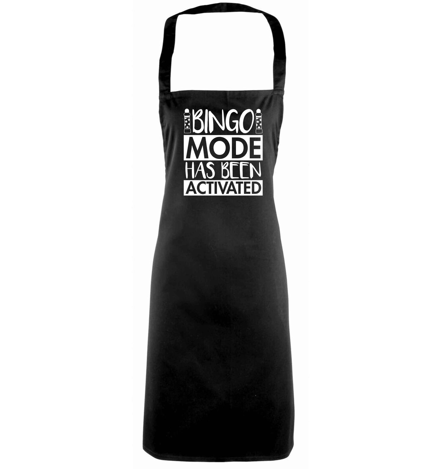 Bingo mode has been activated black apron