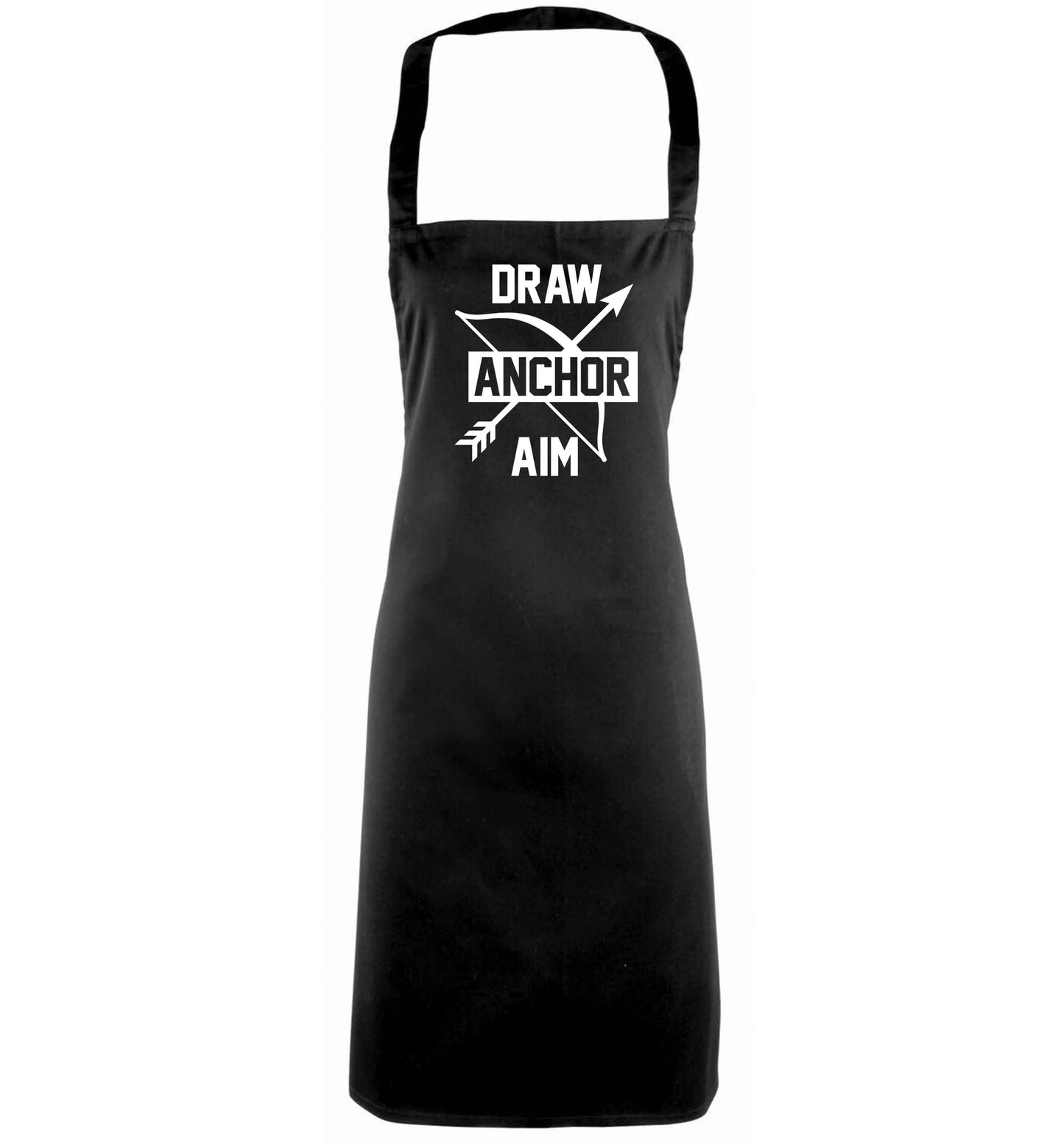 Draw anchor aim black apron