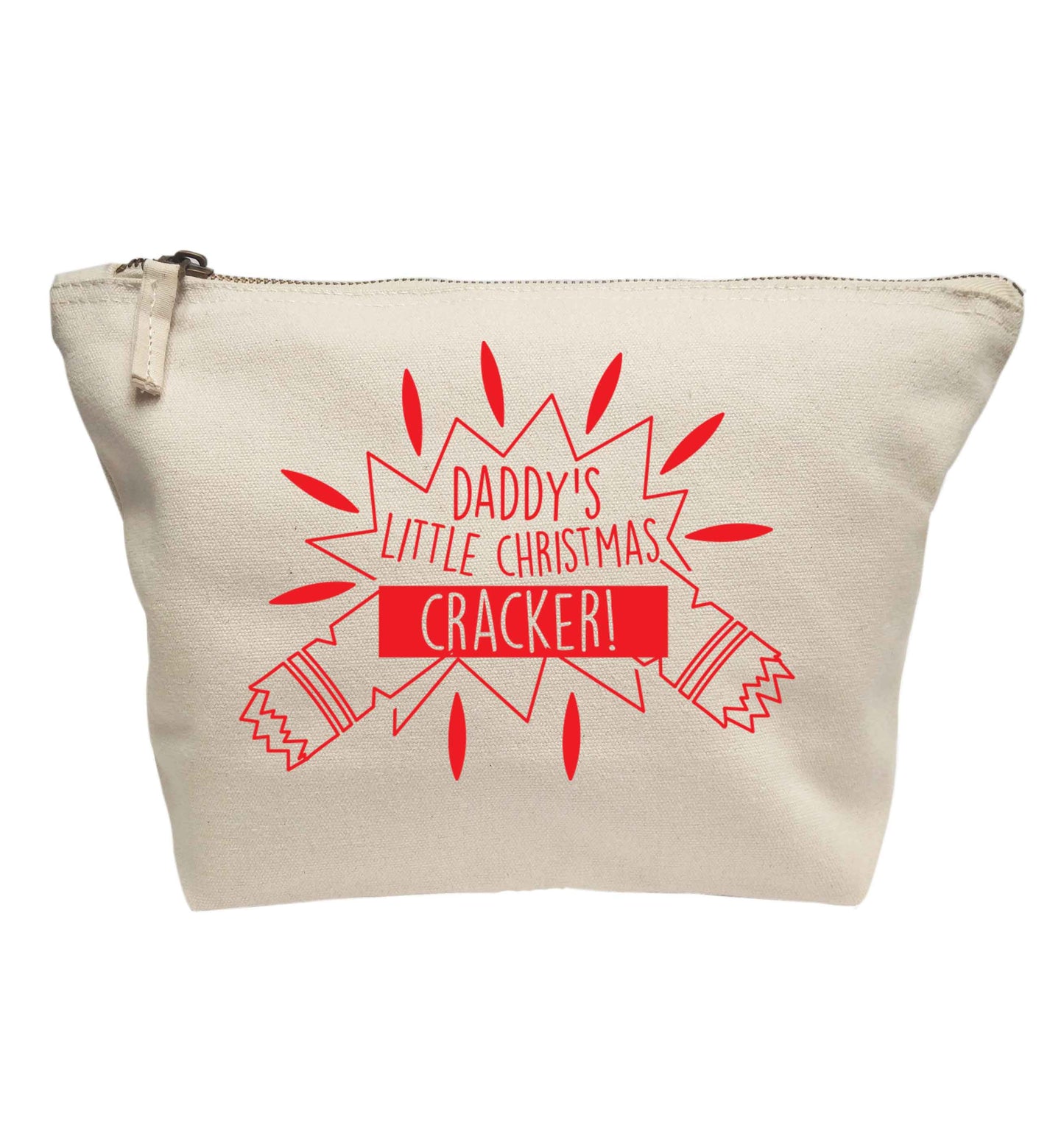 Daddy's little Christmas cracker | makeup / wash bag