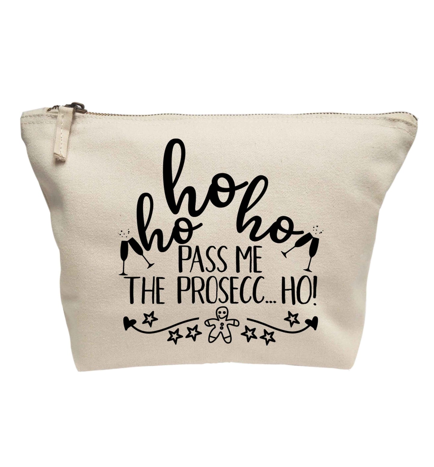 Ho ho ho pass me the prosecco | makeup / wash bag