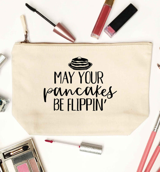 May your pancakes be flippin' natural makeup bag