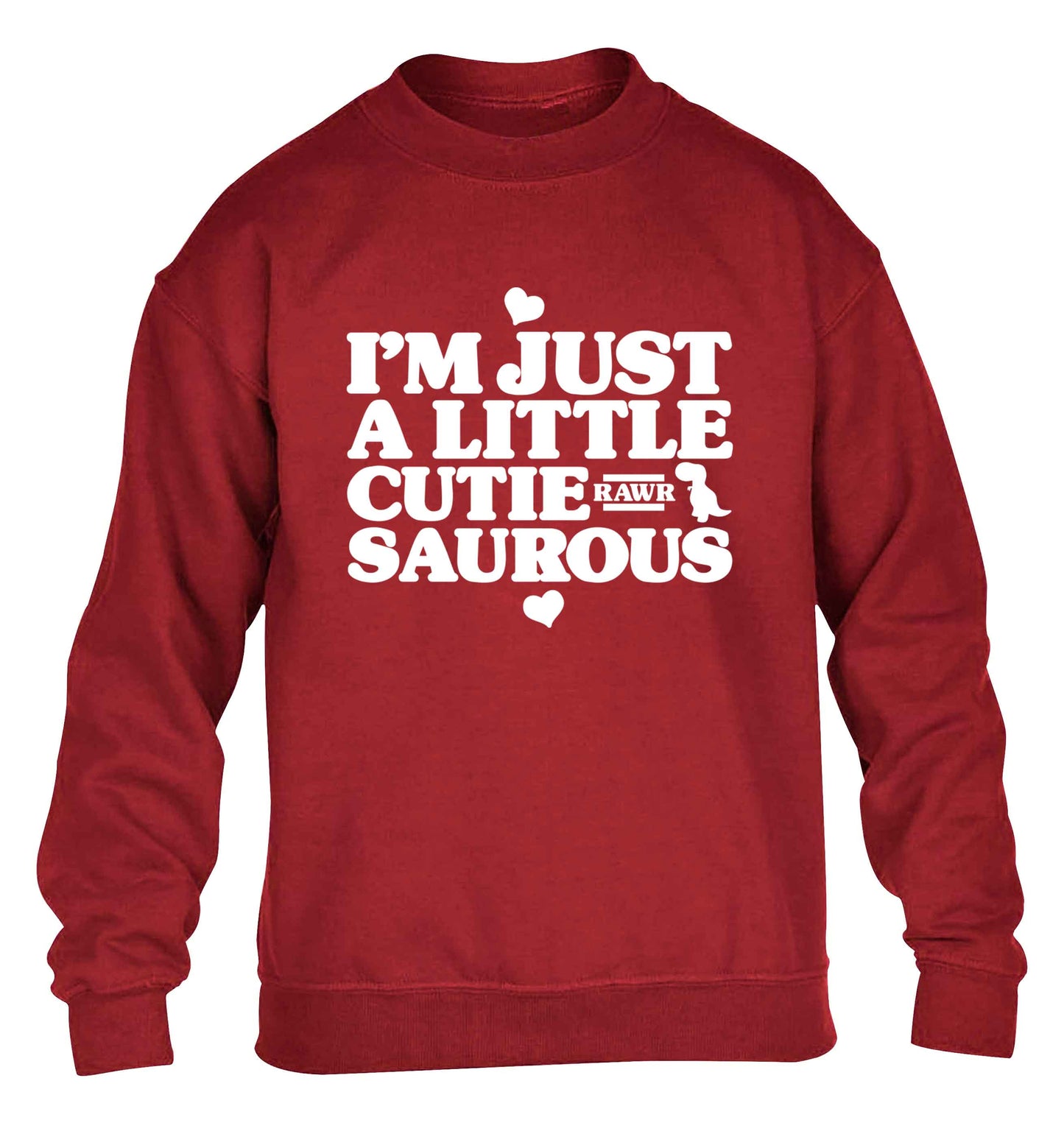 I'm just a little cutiesaurous children's grey sweater 12-13 Years