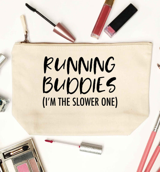 Running buddies (I'm the slower one) natural makeup bag