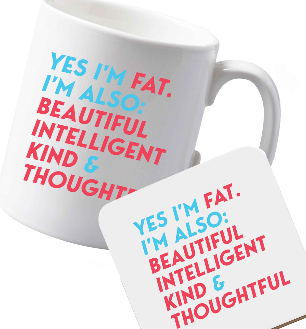 10 oz Ceramic mug and coaster Favourite Type Pan Pancake both sides