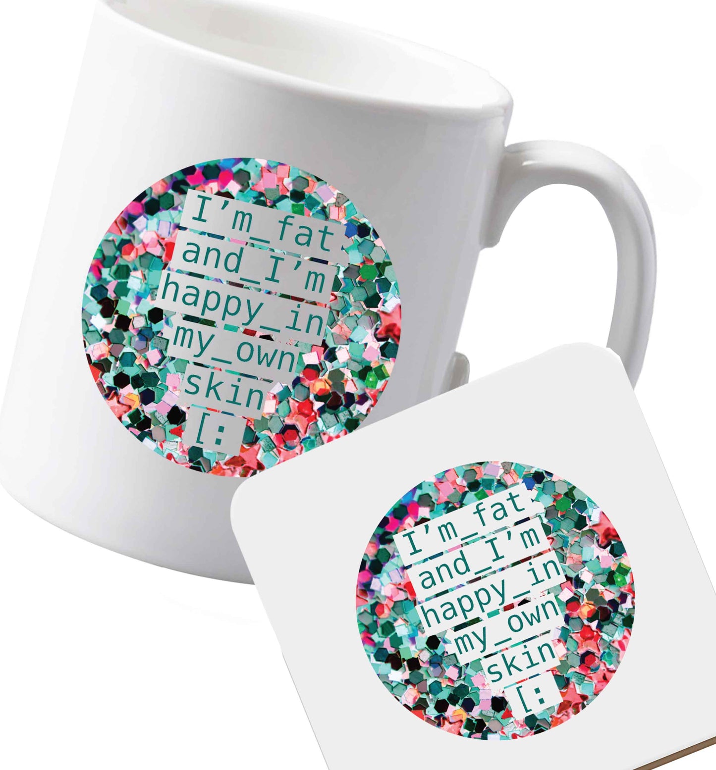 10 oz Ceramic mug and coaster Favourite Type Pan Pancake both sides