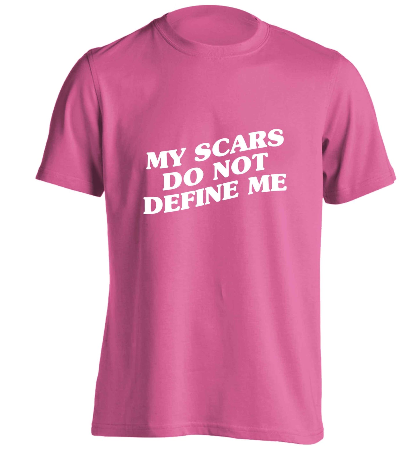 My scars do not define me adults unisex pink Tshirt 2XL