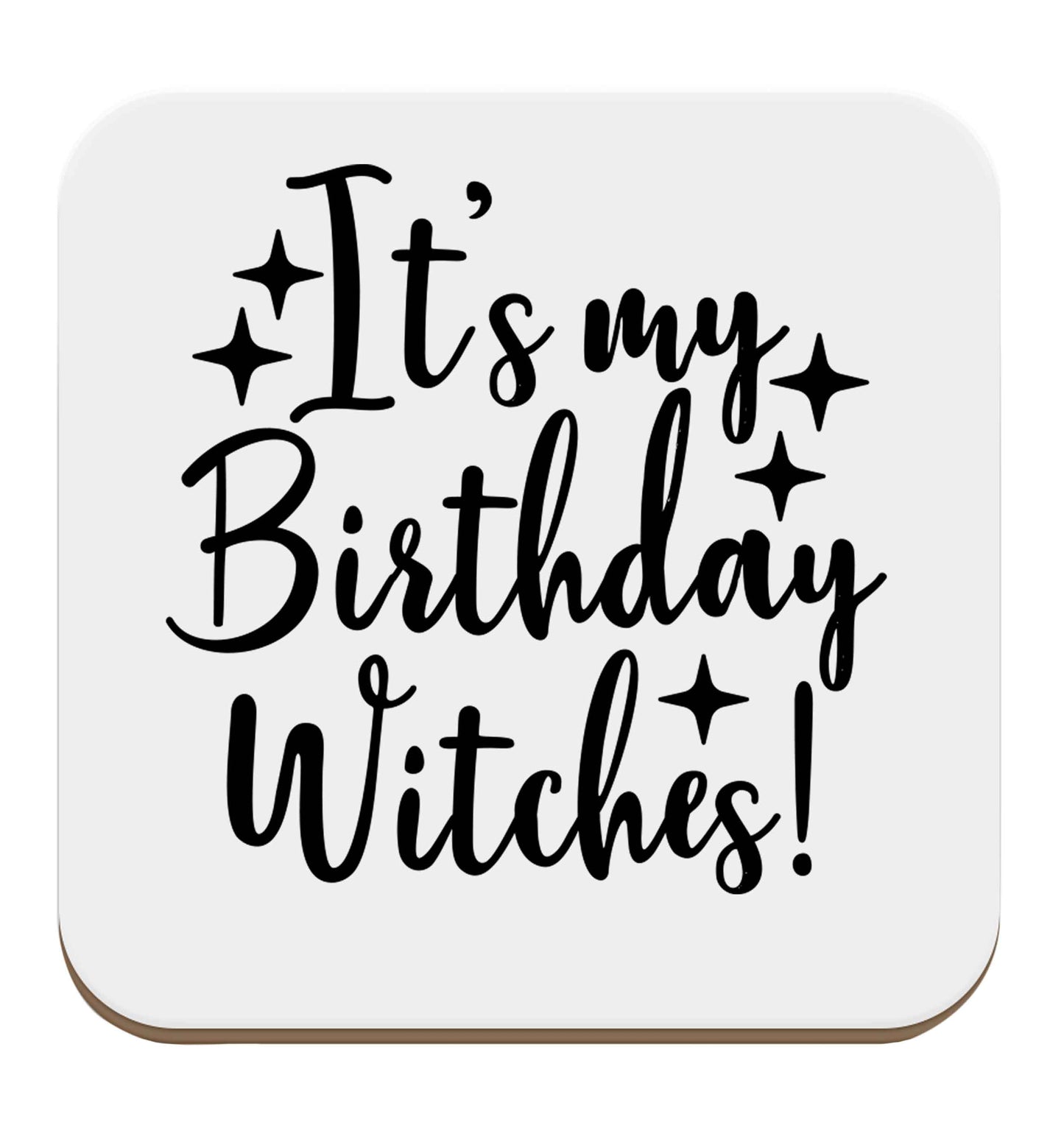 It's my birthday witches!set of four coasters
