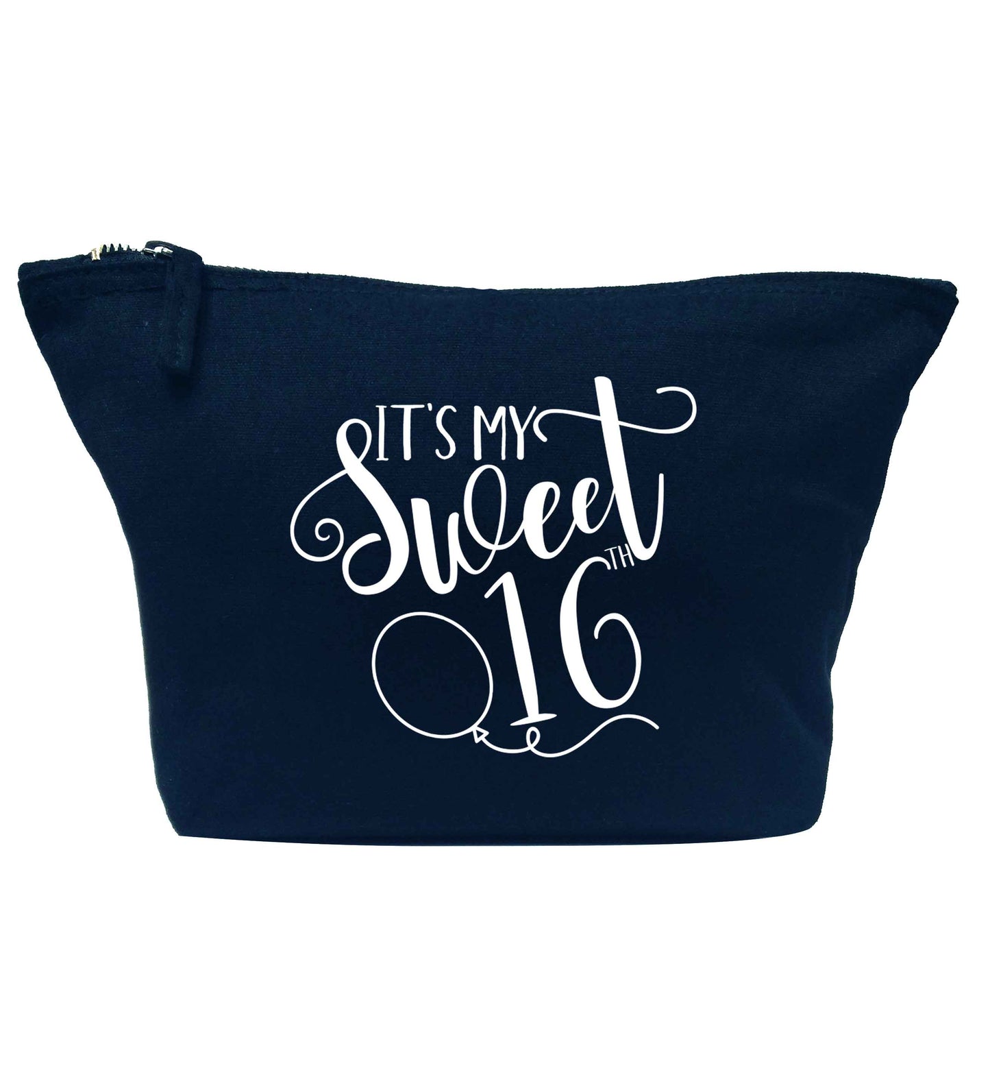 It's my sweet 16thnavy makeup bag