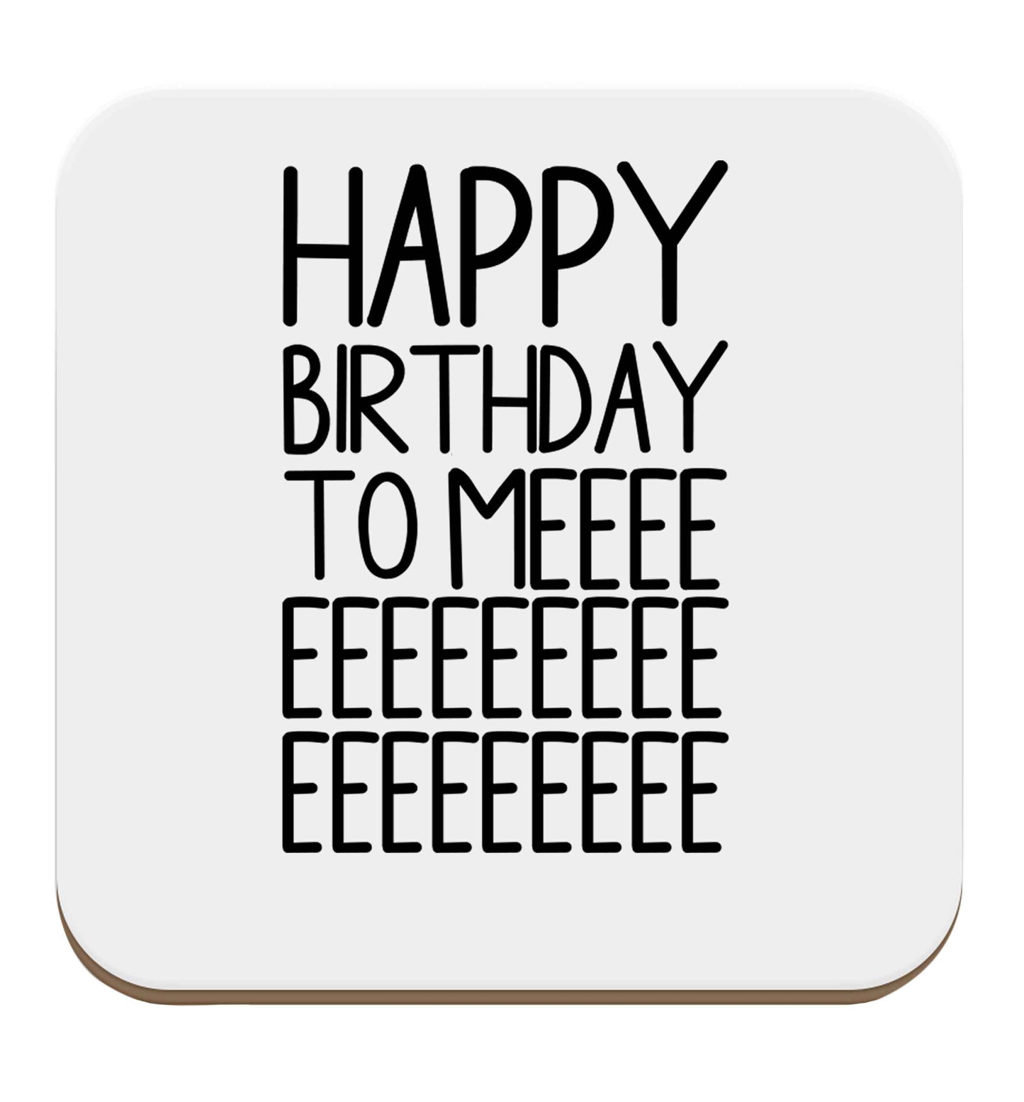 Happy birthday to me set of four coasters