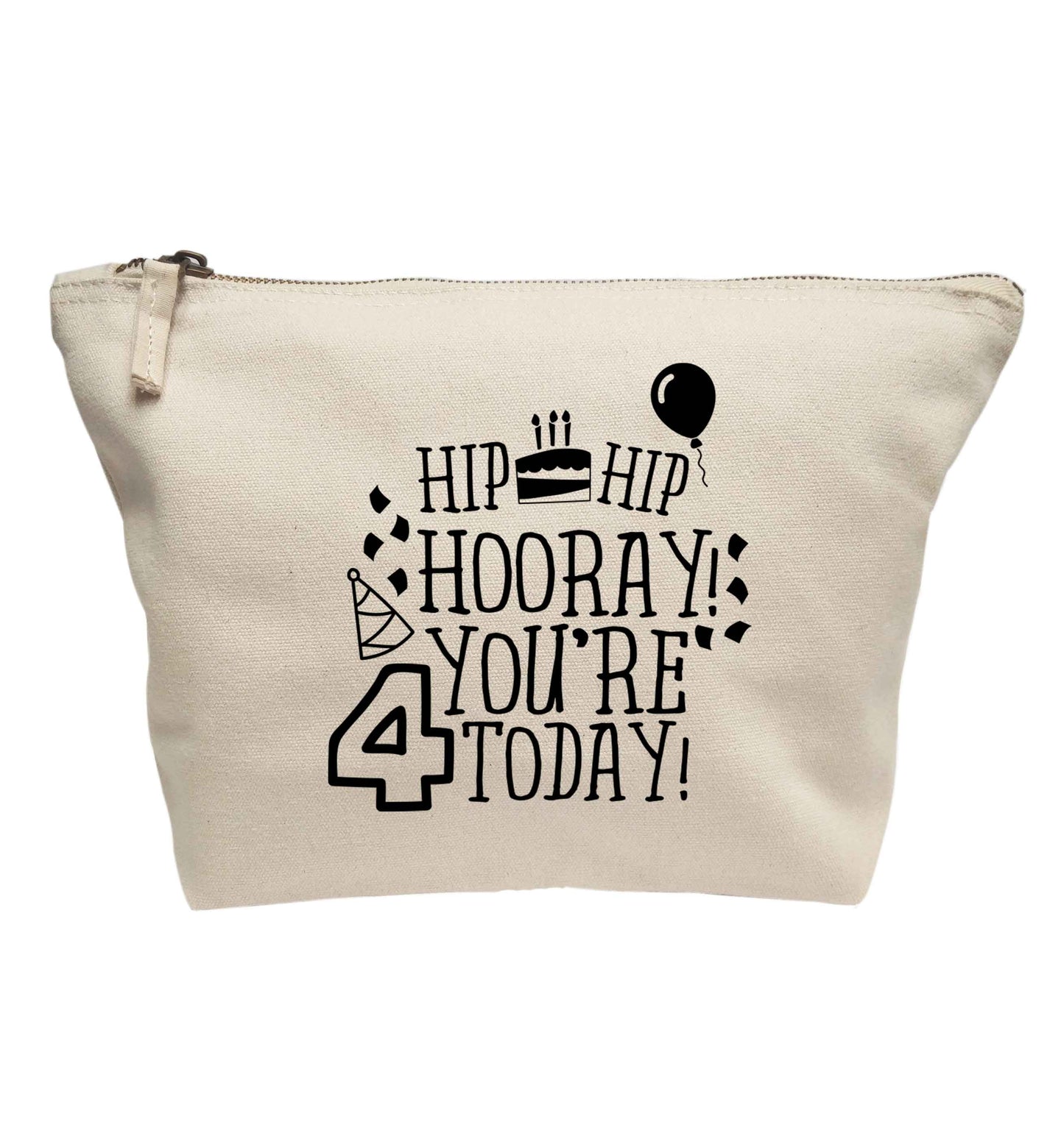 Hip hip hooray you're four today!| Makeup / wash bag