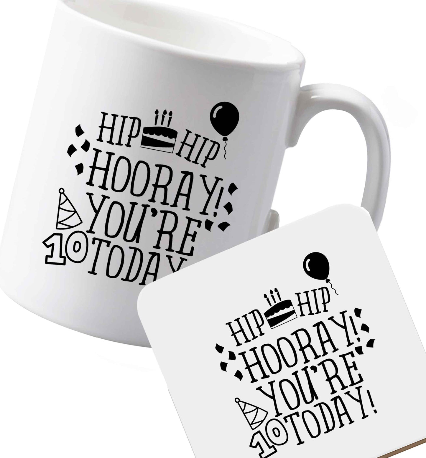 10 oz Ceramic mug and coaster Favourite Type Pan Pancake both sides