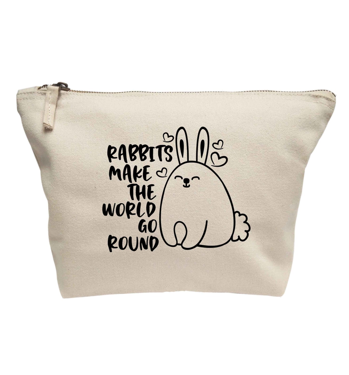 Rabbits make the world go round | Makeup / wash bag