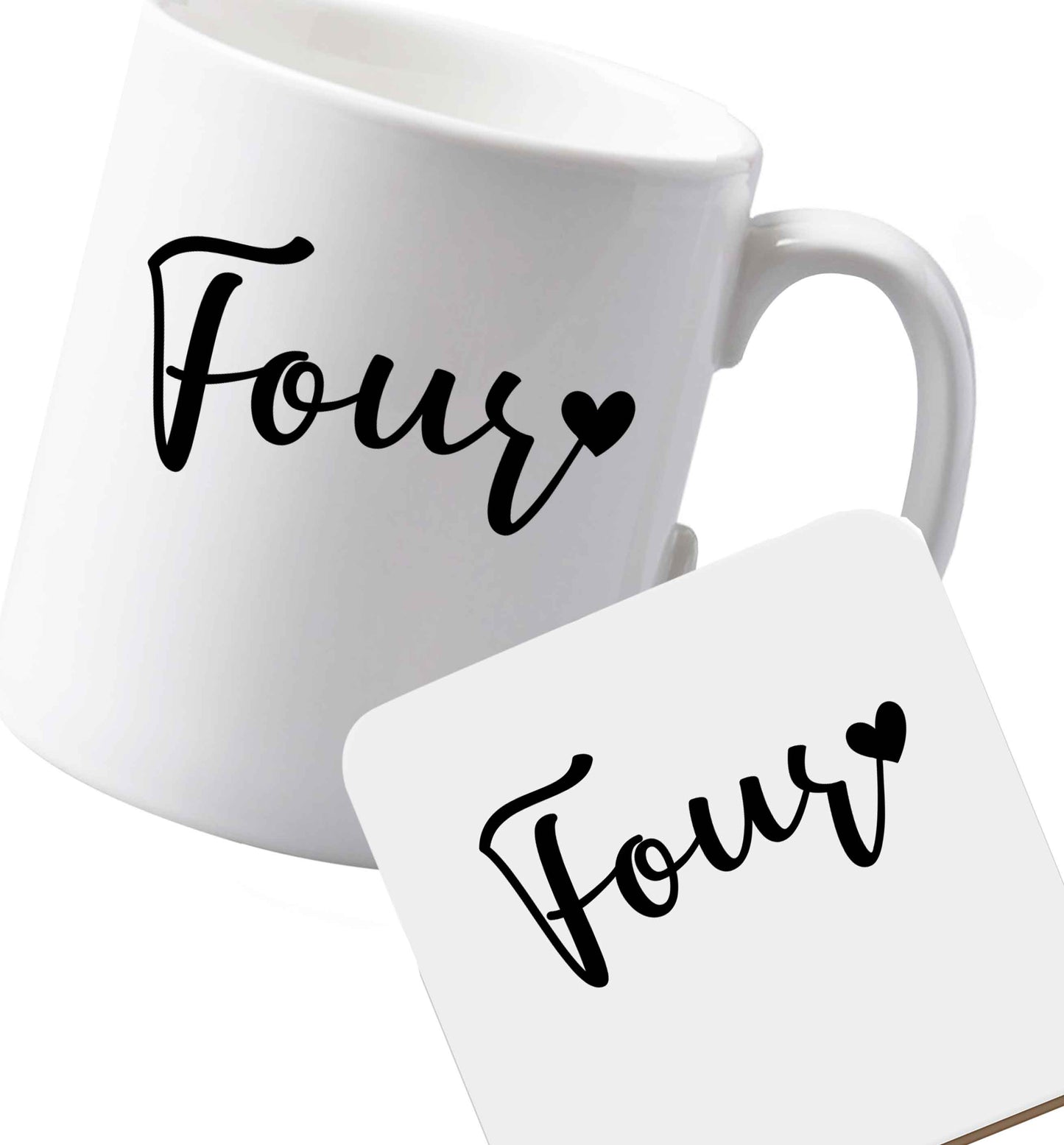 10 oz Ceramic mug and coaster Favourite Type Pan Pancake both sides