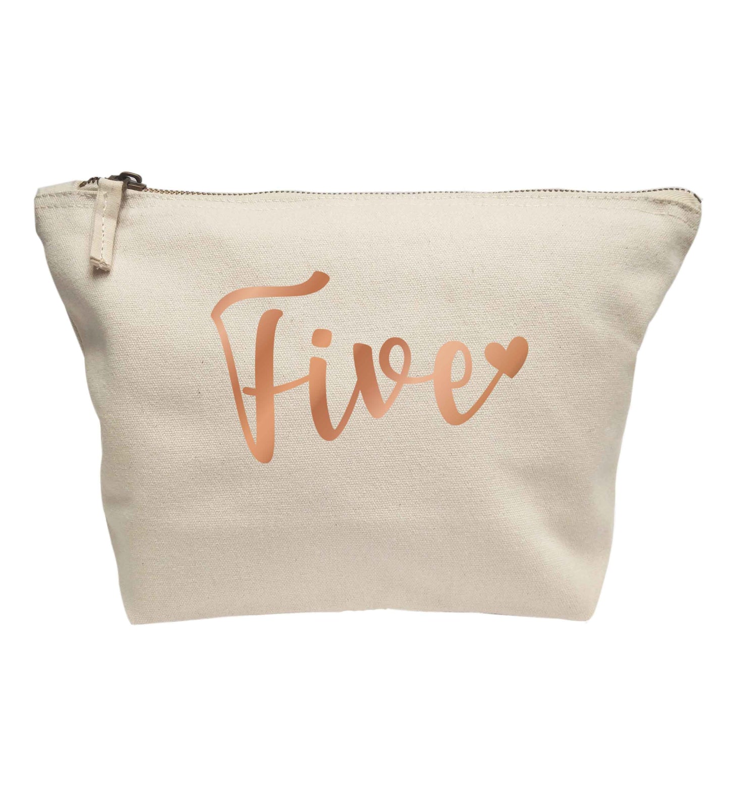 Five rose gold | Makeup / wash bag