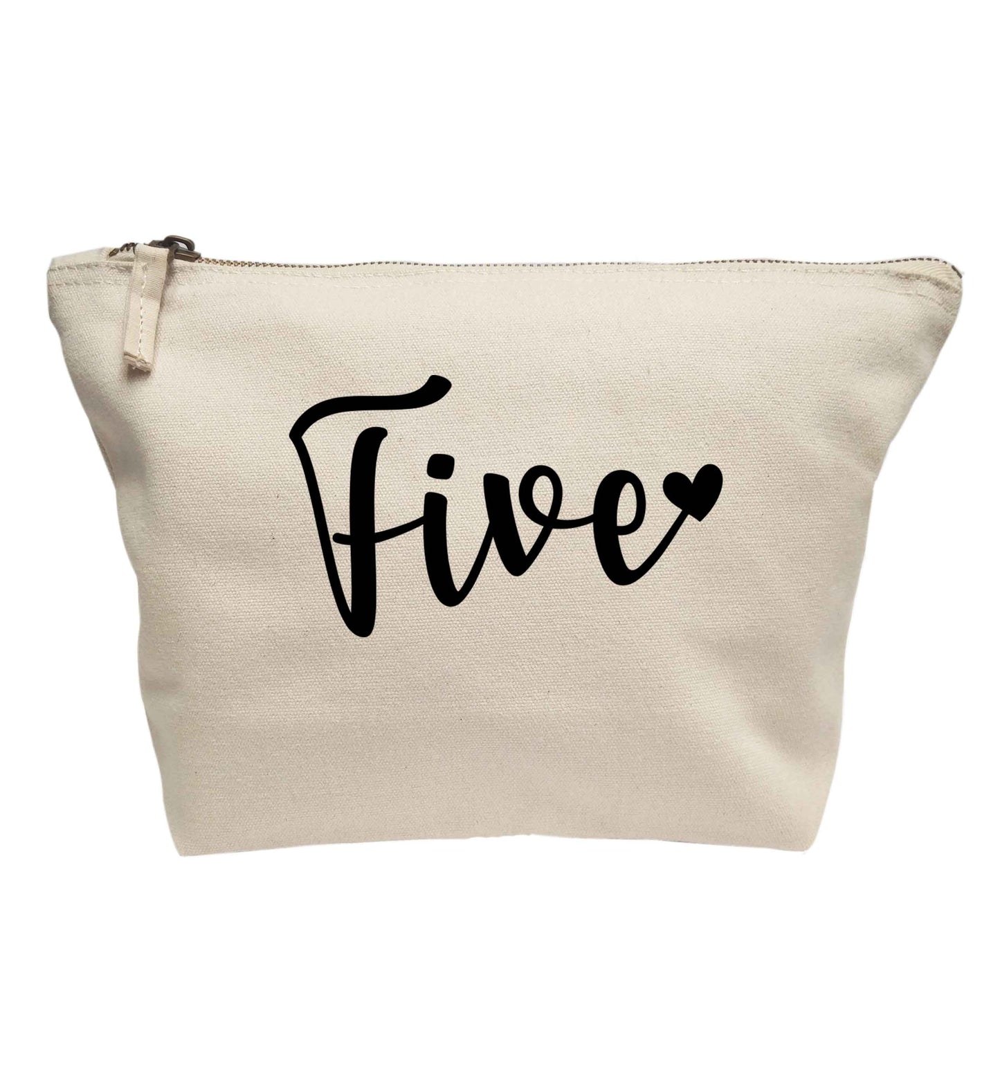 Five and heart | Makeup / wash bag