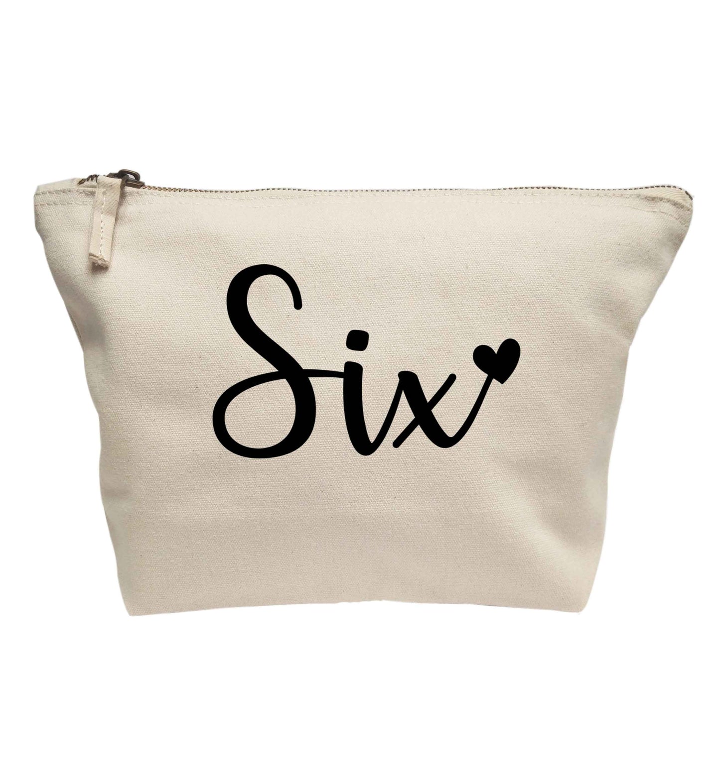 Six and heart! | Makeup / wash bag
