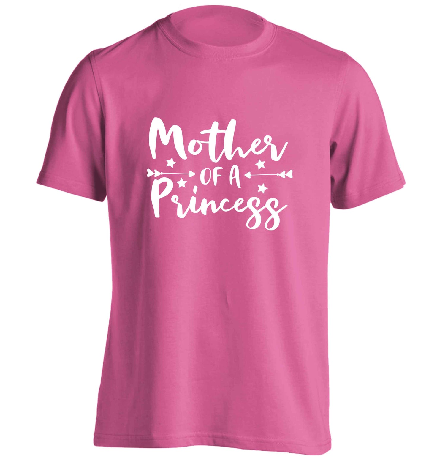 Mother of a princess adults unisex pink Tshirt 2XL